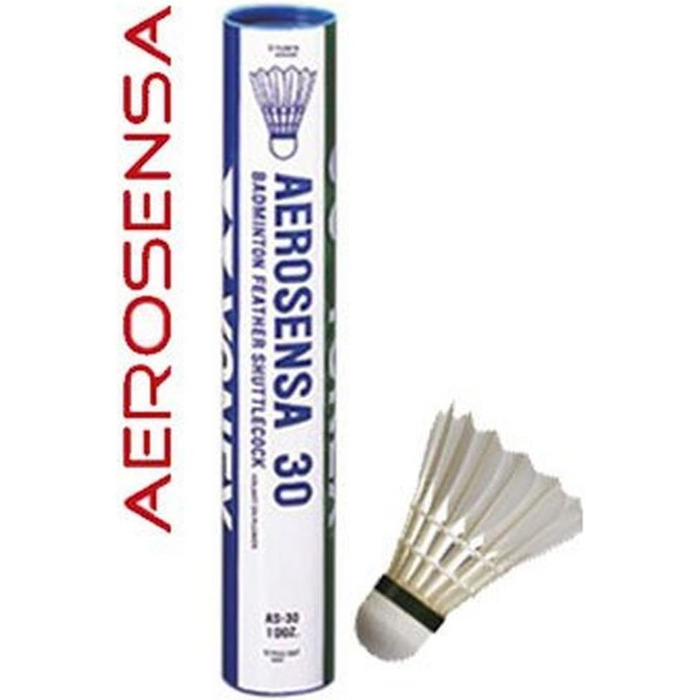 Волан для бадмінтону YONEX AeroSensa-20 Goose Feather (12 шт.) - Швидкий, Червоний