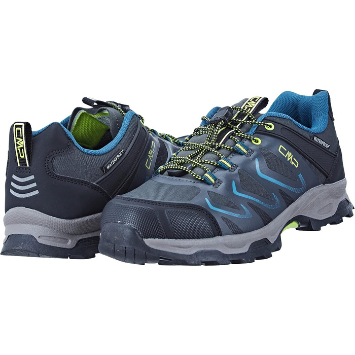 Дитячі черевики CMP Byne Low WP - водонепроникні, для активного відпочинку, 34 EU, сірий/зелений