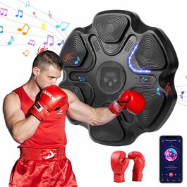 Музична коробка з Bluetooth, 9 режимів швидкості, настінна, LED-підсвічування, електронна інтелектуальна іграшка, чорна, з рукавичками для дорослих