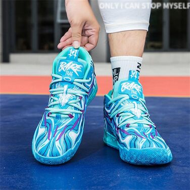 Баскетбольні кросівки для чоловіків та жінок. Високі, антиковзні, для занять спортом, бігу та ходьби. Розмір 37 EU, блакитні.