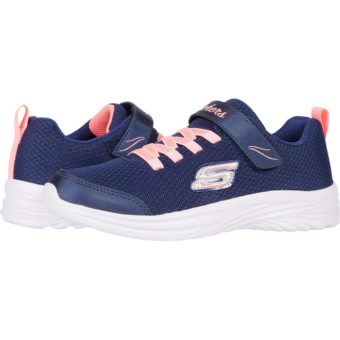 Кросівки Skechers для дівчаток 302450L, розмір 28.5 EU, темно-сині з кораловою обробкою, сітка