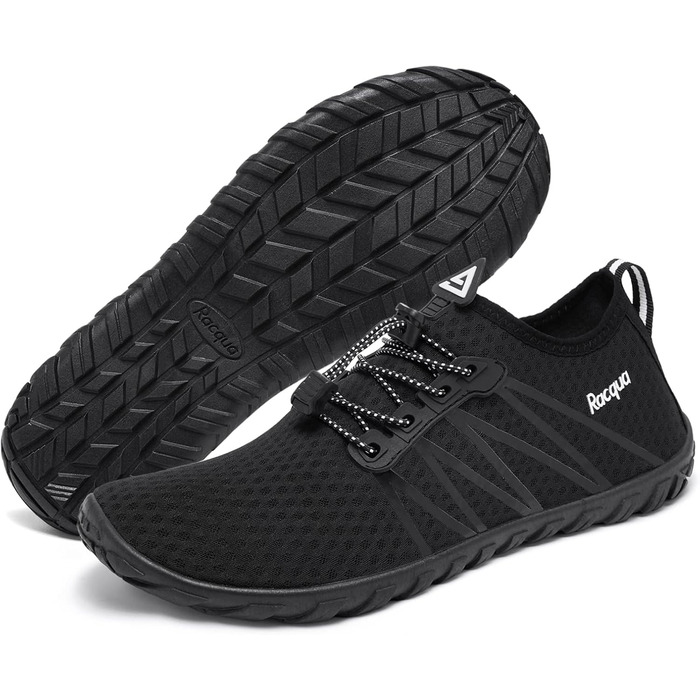 Водні черевики Raqua для плавання та відпочинку на пляжі (унісекс, чорний)