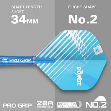 Дротики Target Phil Taylor 22/23/24 г вольфрамові, набір зі стрижнями Pro Grip, крилами Pro Ultra, чохлом, аксесуари для дартсу