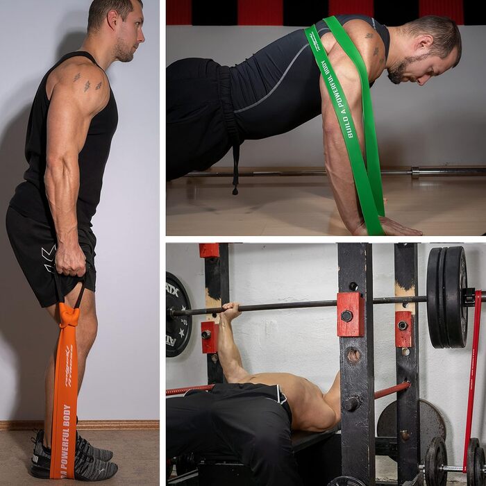 Фітнес гумки Raigeki: стрічковий комплект для силових тренувань (5 шт., 6-100 кг)