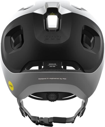 Велосипедний шолом POC Axion Race MIPS для трейлу, захист MIPS Integra, розмір XS (48-52 см), чорний/сріблястий матовий