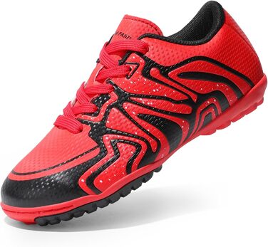 Дитячі футбольні кросівки DREAM PAIRS для дівчаток та хлопчиків. Легкі спортивні кросівки для бігу та тренувань. Зносостійкі, унісекс, кольори: зелений, білий, червоний, чорний. Розмір 28.5 EU