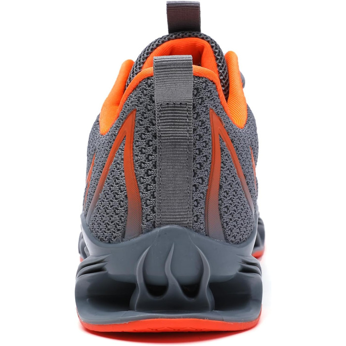 Чоловічі кросівки Wanhee для спорту та бігу, сірі та помаранчеві, 44 EU