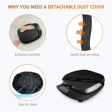 Електричний масажер для ніг Snailax Shiatsu з підігрівом та пульсацією, з пультом керування, подарунок