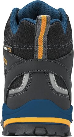 Дитячі трекінгові черевики Trolltunga Hiker Mid від Trollkids, 29 EU, чорно-сталево-блакитні