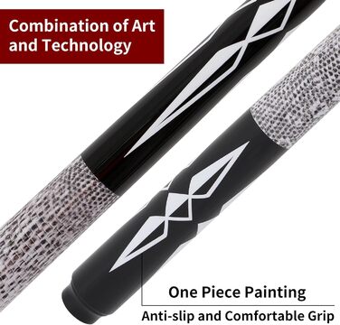 Більярдні кийки Dysdensa з фібергласу та графіту, 147 см, вага 510-595 г