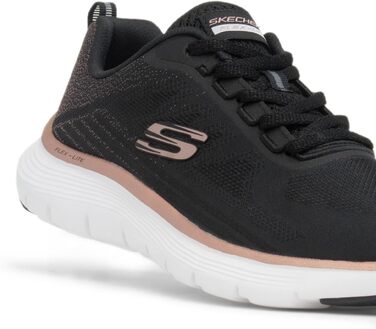 Жіночі кросівки Skechers Flex Appeal 5.0 чорні, дихаючі спортивні кеди, розмір 42 EU