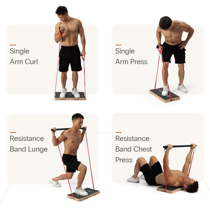 Дерев'яний фітнес-борд StrongTek - балансборд для координації, сили та стабільності. Для дому, офісу та реабілітації