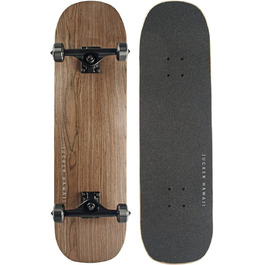 Скейтборд JUCKER HAWAII NUHA 8.5 Black – вуличний і круїзер, клен з горіхом, для початківців і досвідчених