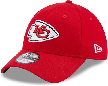 Кепка New Era NFL 39Thirty з логотипом команди, American Football, для всіх команд NFL, кольори команди (M-L, #6-Chiefs-Scarlet-33519)