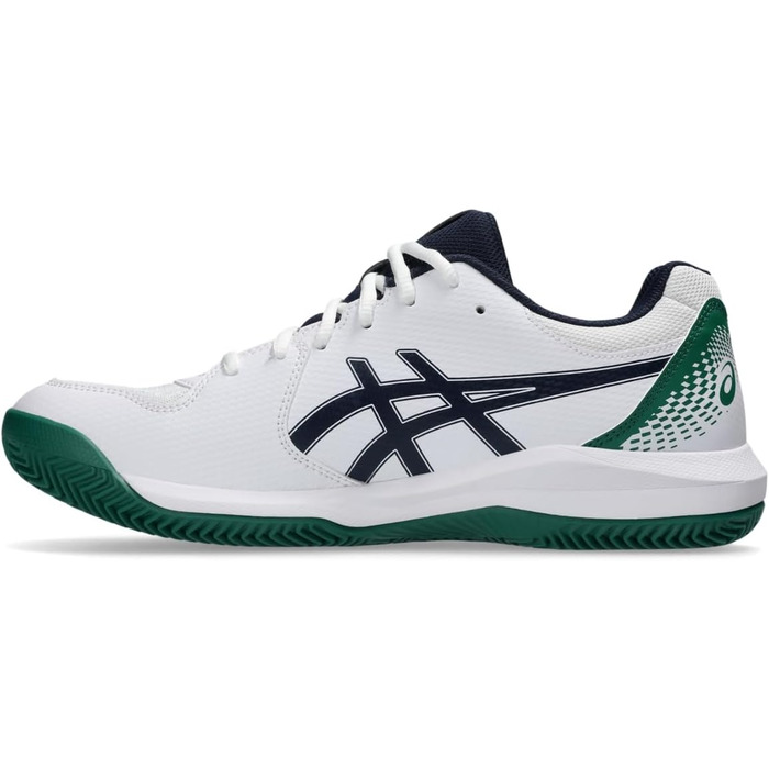 Тенісні кросівки ASICS Dedicate 8 Clay Mann Blau Weiß (42.5 EU, Широкий, Білий Midnight)