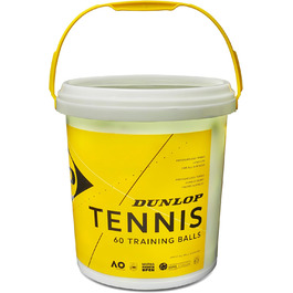 Тенісний м'яч Dunlop Training, жовтий, 60 шт. - для тренувань та коучингу, відро 60 шт.