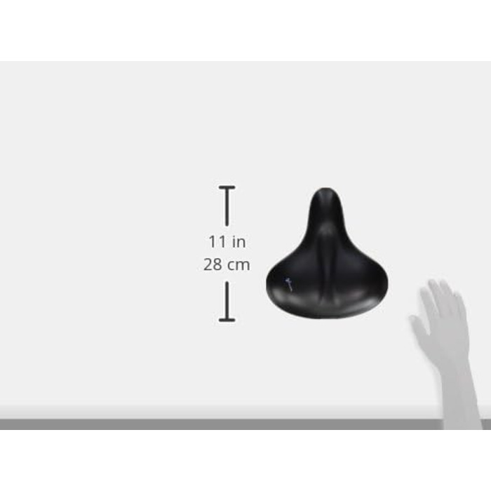 Сідло Selle Royal чорне 27x25x10 см для велосипеда