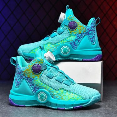 Баскетбольні кросівки з антиковзким покриттям High Top, легкі та дихаючі, зелені, розмір 39 EU, вузька колодка