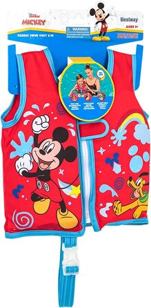 Дитячий жилет для плавання Bestway Swim Safe ABC Disney Junior Mickey & Friends, рівень B, 1-3 роки, червоний