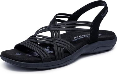Жіночі спортивні сандалії Skechers Reggae Slim - Simply Stretchy Hands Free Slip-ins, чорні, розмір 40 EU