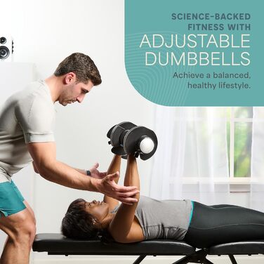 Регульовані гантелі Lifepro 25lb (5lb, 10lb, 15lb, 20lb, 25lb) - комплект 2 шт. для чоловіків та жінок