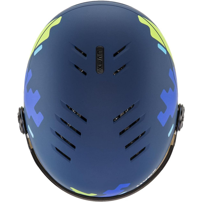 Шолом для дітей uvex Rocket jr Visor Single, синій матовий, 54-58 см