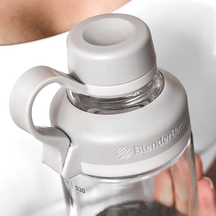 Скляна пляшка BlenderBottle Mantra 600 мл, зелена, з BlenderBall, для води, йоги та протеїну, BPA-free