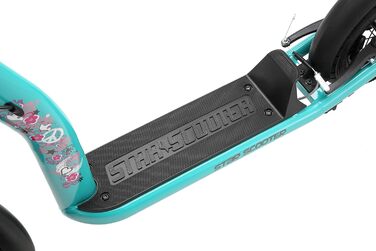 Дитячий самокат STAR SCOOTER з надувними колесами 10 дюймів, для дітей від 5 років, міський, регульована висота, нове покоління
