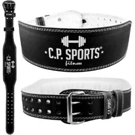 Шкіряний пояс для важкої атлетики C.P.Sports XL/XXL — бодібілдинг, тренування, чоловічий, жіночий