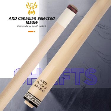 Більярдний кий Konllen з низькою відволікаючою лінією, з подовженням та чохлом (10,5 мм, 11,5 мм, 12,5 мм наконечники Tigerspitze, XTC-гільза, 3/8 x 8 радіальний штифт, довжина 147 см) Dragon1 12.5mm