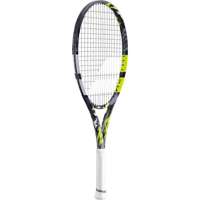 Дитяча тенісна ракетка Babolat Pure Aero Junior 25 S CV 370, сіро-жовта, розмір 0