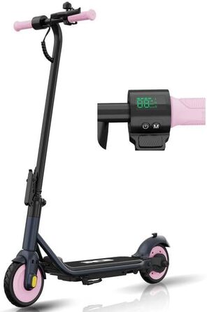 Дитячий електросамокат RCB R7X, 15 км запас ходу, 15 км/год, 7'' повністю гумові колеса, складаний, з амортизацією та подвійним гальмом, для дітей 8-12 років