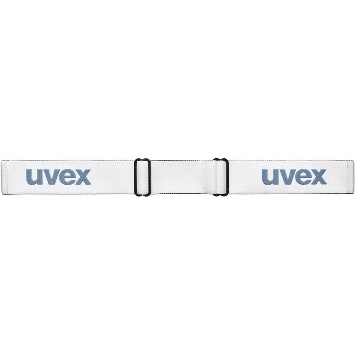 Лижна маска uvex Unisex Elemnt FM, універсальний розмір, біла матова/сріблясто-синя, 100% захист від UV, антифог