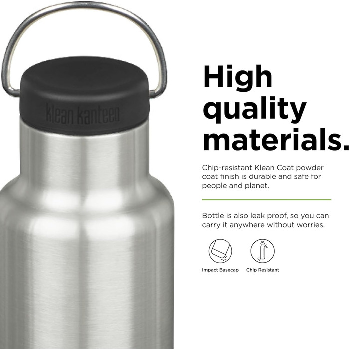 Термобутилка Klean Kanteen Classic з петлевою кришкою, неіржавна сталь, універсальний розмір