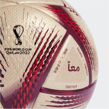 Футбольний м'яч adidas Hilm Pro термозварний, розмір 5, золотий