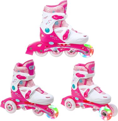 Дитячі ролики Inliner з LED підсвіткою, регульовані (31-34 (18,5-21 см), Missy)