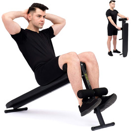 Лава для преса та гантелей Marbo Sport SmartGym SG-15, чорна, тренажер для преса