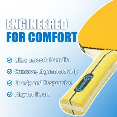 Набір столів тенісних ракеток Senston (4 шт.) – Яскраві варіанти для розваг та сімейного відпочинку | Ідеальний набір для підлітків та дорослих!