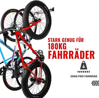 Настінна тримач для велосипедів PRO BIKE TOOL на 6 велосипедів - міцна конструкція, економія місця