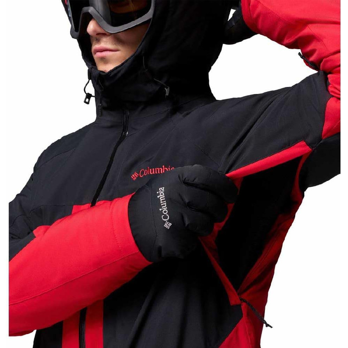 Куртка гірськолижна чоловіча Columbia Powder Prime XL бордово-чорна