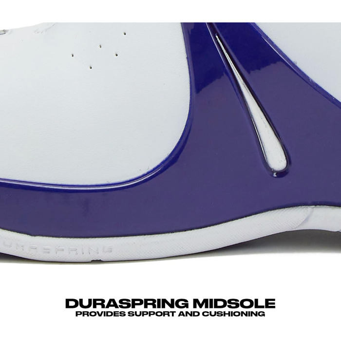 AND1 Rise чоловічі баскетбольні кросівки: для гри в залі, на вулиці та на майданчику. Розміри 40-50. Білий, темно-синій.