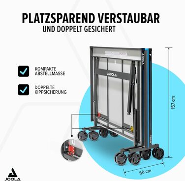 Стол для пінг-понгу JOOLA J500A OUTDOOR - професійний, розкладний, для вулиці, з сіткою
