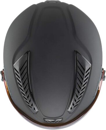 Лижний шолом uvex HLMT 600 Visor чорний матовий 53-55 см для дорослих