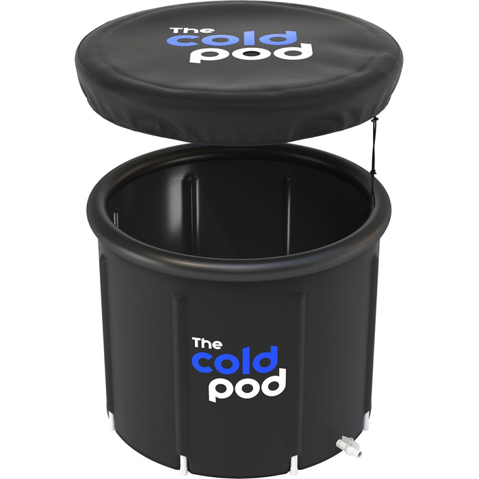 Крижана ванна The Cold Pod 440 л для атлетів з кришкою, портативна складна ванна для криотерапії, для дому та вулиці, для дорослих