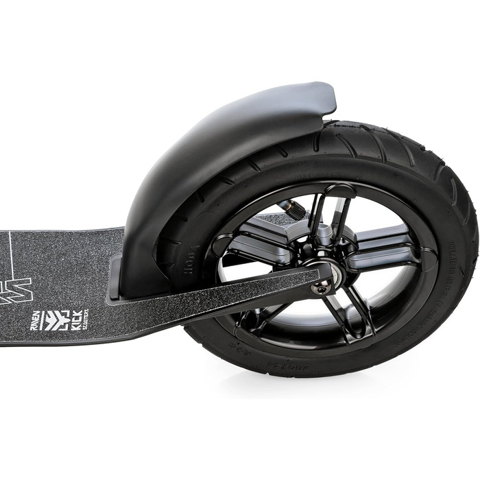 Скутер Raven Roller Cityroller Kickroller Snug AIR з повітряними колесами, дзвіночком та тримачем для пляшки (200 мм, Snug Black)