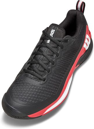 Тенісне взуття Wilson Rush Pro 4.5 для чоловіків (48 EU, чорний, інфрачервоний, білий)
