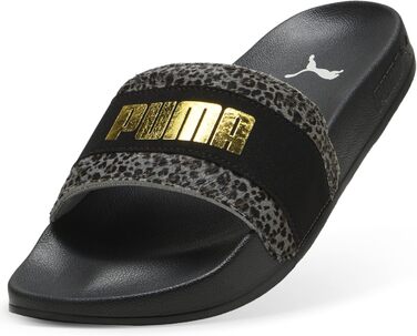 Жіночі шльопанці PUMA Leadcat 2.0 Animal Flair, 42 EU, Puma Black/Gold