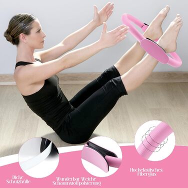 Набір для пілатесу: кільце, стрічки, м'яч, ключ, йога-гума для тренування корпусу