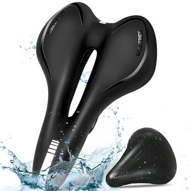 Зручний велосипедний сідло з гелевою подушкою: ергономічний, водонепроникний, амортизуючий, дихаючий для чоловіків та жінок. Підходить для MTB, шосе, city, електровелосипедів