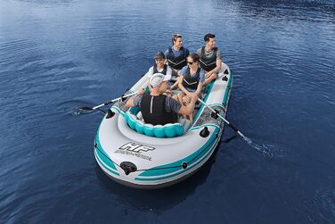 Надувний човен Bestway Hydro-Force Adventure Elite X5, 5-місний, з насосом, веслами, сидіннями, сумкою для речей та чохлом